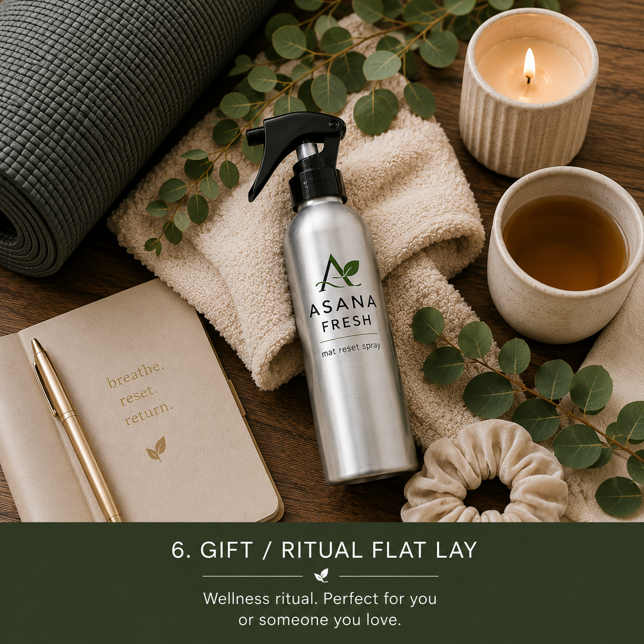 Asana Fresh 8oz Eucalyptus Mat Cleaner Spray