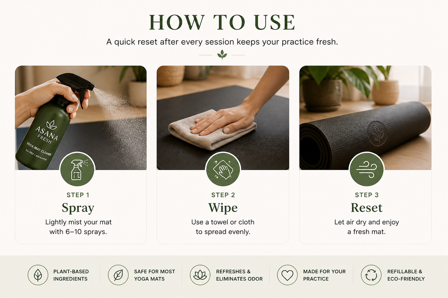 Asana Fresh 8oz Refresh Duo - Eucalyptus Scent